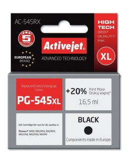 Tusz (cartridge) alternatywny Canon PG-545XL czarny 16,5ml Activejet (EXPACJACA0130) Activejet