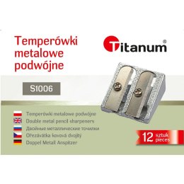 Temperówka Titanum metalowa podwójna Titanum