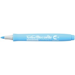 Marker permanentny Artline pastelowy decorite, niebieski 1,0mm pędzelek końcówka (AR-033 1 4) Artline