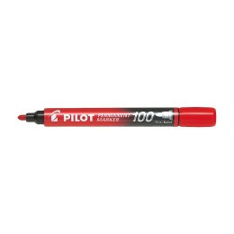 Marker permanentny Pilot, czerwony okrągła końcówka (SCA-100-R) Pilot