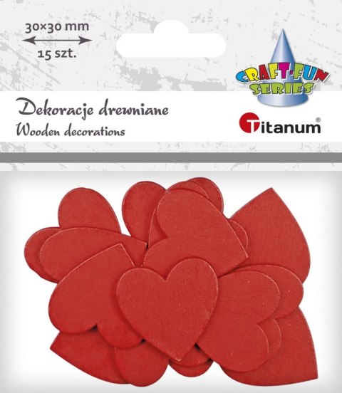 Ozdoba drewniana Titanum Craft-Fun Series serca (MTCR-WDC784) Titanum