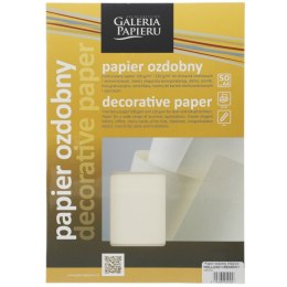 Papier ozdobny (wizytówkowy) Galeria Papieru holland A4 kremowy 100g (206302) Galeria Papieru