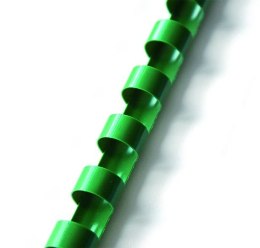 Grzbiety do bindowania plastikowe 16 mm zielone Argo