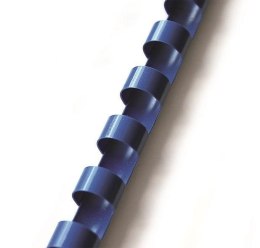 Grzbiety do bindowania plastikowe 22 mm niebieskie (405223) Argo