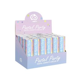 Konfetti pastel party, kółeczka papierowe miks, 15 cm Godan (JC-KPPP15) Godan