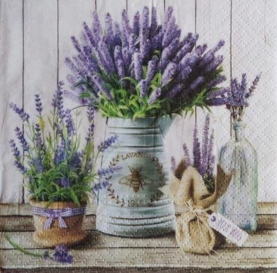 Serwetki Paw Lavender in Bucket mix bibuła [mm:] 330x330 (SDL122500) Paw