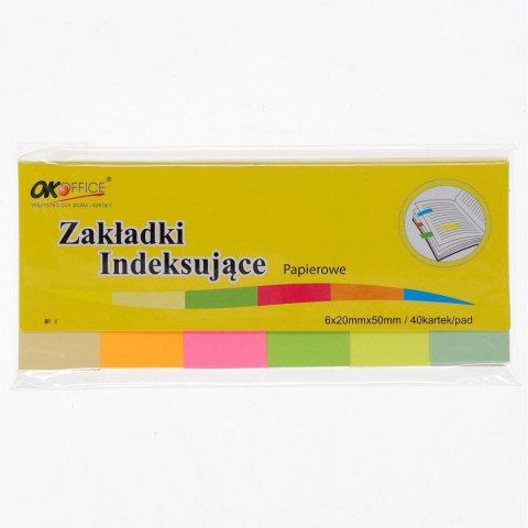 Zakładki indeksujące Okoffice 240k [mm:] 20x50 (SDM-104) Okoffice