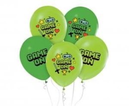 Balon gumowy Godan Game on, 5 szt. zielony 300mm 12cal (GZ-GAMO) Godan