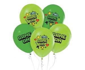 Balon gumowy Godan Game on, 5 szt. zielony 300mm 12cal (GZ-GAMO) Godan