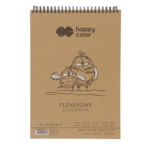 Blok artystyczny Happy Color Happy Color szkicownik A4 80g 70k (HA 3808 2030-P70) Happy Color