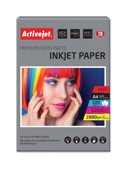 Papier foto Activejet AP4-125M100 A4 (EXPACJPAP0023) Activejet