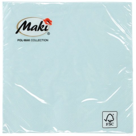 Serwetki Pol-mak błękitny papier [mm:] 330x330 (16) Pol-mak