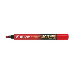 Marker permanentny Pilot, czerwony ścięta końcówka (SCA-400-R) Pilot
