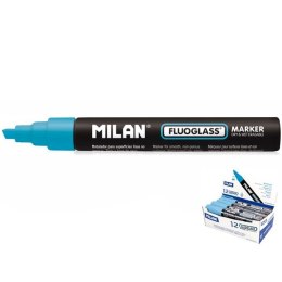 Marker specjalistyczny Milan do szyb fluo, niebieski 2,0-4,0mm ścięta końcówka (591295212) Milan