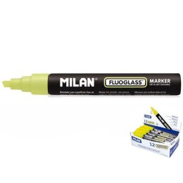 Marker specjalistyczny Milan do szyb fluo, żółty 2,0-4,0mm ścięta końcówka (591292012) Milan