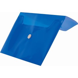 Teczka plastikowa na zatrzask koperta pp DL niebieski 140 mic. [mm:] 110x220 Tetis (BT612-N) Tetis