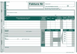 Druk offsetowy Faktura VAT brutto A5 ulepszona, A5 80k. Michalczyk i Prokop (123-3E) Michalczyk i Prokop