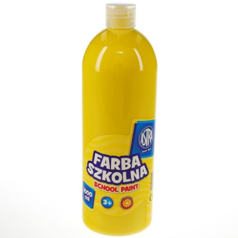 Farby plakatowe Astra szkolne kolor: żółty 1000ml 1 kolor. Astra