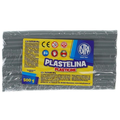 Plastelina Astra 1 kol. popielata 500g Astra