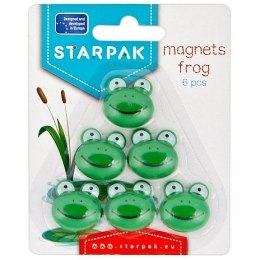 Magnes żabki zielone śr. 25mm Starpak (438889) 6 sztuk Starpak