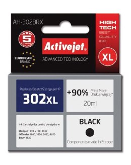 Tusz (cartridge) alternatywny HP 302XL F6U68AE czarny 20ml Activejet (EXPACJAHP0234) Activejet