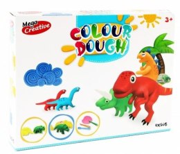 Zestaw kreatywny Mega Creative zestaw masy plastycznej dinozaur 4 kolory (471259) Mega Creative