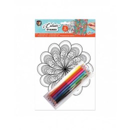 Zestaw kreatywny dla dzieci koloruj po numerach mix Grafix (150058) Grafix