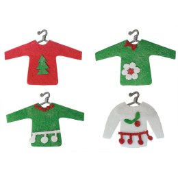 Ozdoba filcowa Titanum Craft-Fun Series świąteczne sweterki na wieszakach (921115) Titanum