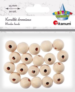 Ozdoba drewniana Titanum Craft-Fun Series koraliki (22TH401-8) Titanum