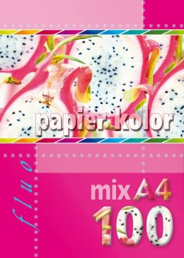 Papier kolorowy Kreska fluo A4 mix 80g Kreska