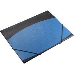Teczka PP Titanum A4 z gumką czarno-niebieska faktura kory (TG4BL2) Titanum