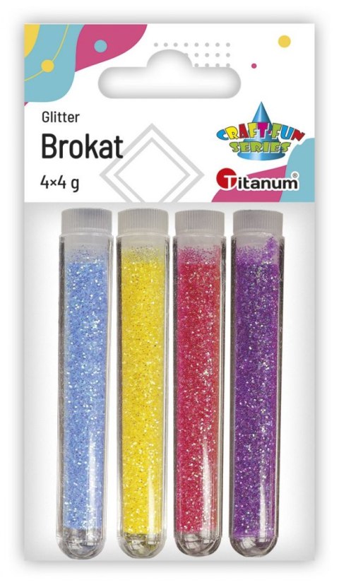 Brokat Titanum Craft-Fun Series kolor: mix 4 kolor. (MTJF-CSG4P) Titanum