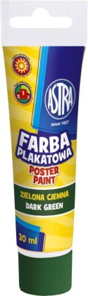 Farby plakatowe Astra kolor: zielony ciemny 30ml 1 kolor. Astra