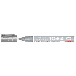 Marker olejowy Toma, srebrny 2,5mm okrągła końcówka (TO-440 9 4) Toma