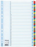 Przekładka numeryczna Esselte Mylar kartonowe A4 mix kolorów 160g 31k 1-31 (100164) Esselte