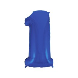 Balon foliowy Godan balon foliowy niebieski cyfra 1 35cal (FG-C85n1) Godan
