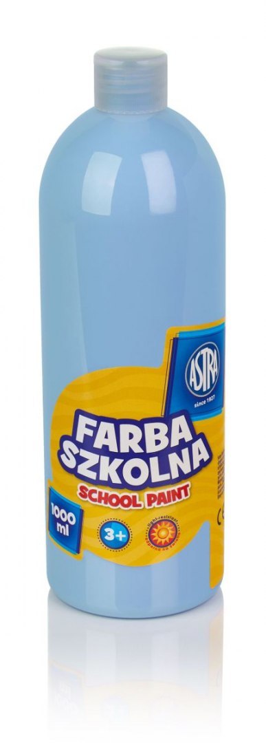 Farby plakatowe Astra szkolne kolor: błękitny 1000ml 1 kolor. Astra