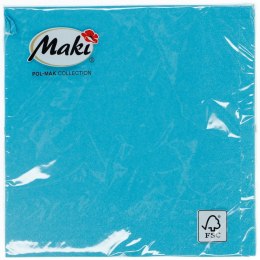 Serwetki niebieski jasny papier [mm:] 330x330 Pol-mak Pol-mak