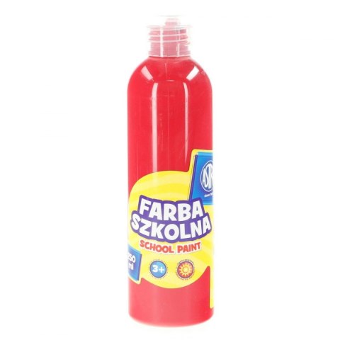 Farby plakatowe Astra szkolne kolor: czerwony ciemny 250ml 1 kolor. Astra