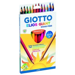 Kredki ołówkowe Giotto Elios Giant 12 kol. (221500) Giotto