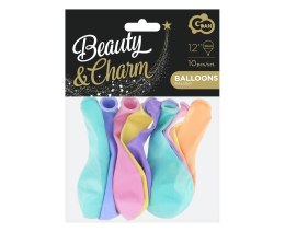 Balon gumowy Godan Beauty&Charm makaronowe pastel mix 10szt. mix 12cal (CB-1KMX) Godan