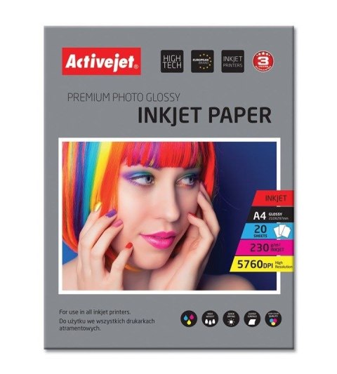 Papier foto AP4-230G20 Activejet (EXPACJPAP0011) Activejet