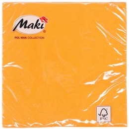 Serwetki pomarańczowy papier [mm:] 330x330 Pol-mak (Color) Pol-mak