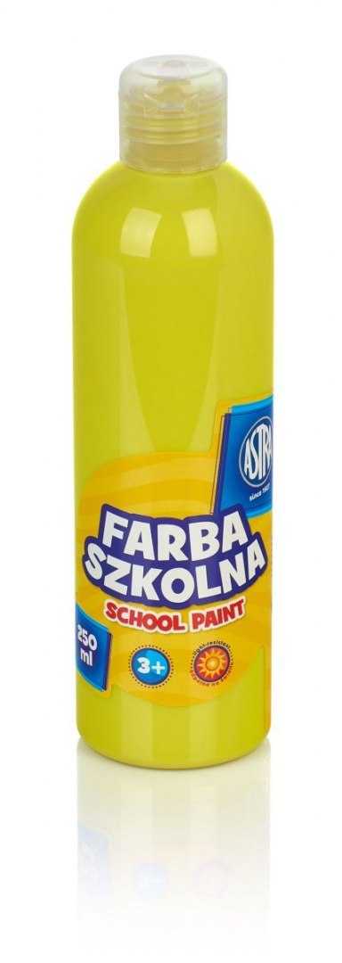 Farby plakatowe Astra szkolne kolor: cytrynowy 250ml 1 kolor. Astra