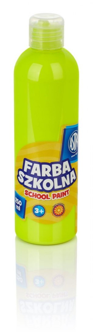 Farby plakatowe Astra szkolne kolor: cytrynowy 250ml 1 kolor. Astra