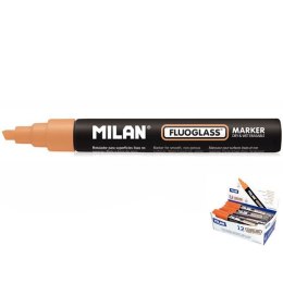 Marker specjalistyczny Milan do szyb fluo, pomarańczowy 2,0-4,0mm ścięta końcówka (591293212) Milan