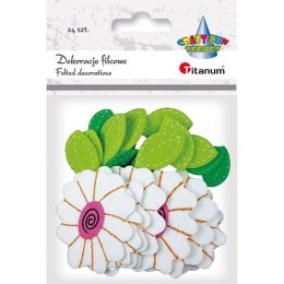 Naklejka (nalepka) Craft-Fun Series filcowa kwiatki Titanum (DIY-S21) Titanum