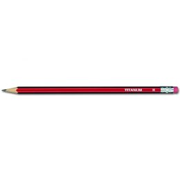 Ołówek techniczny Titanum H z gumką 12 szt. Titanum