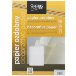 Papier ozdobny (wizytówkowy) Galeria Papieru holland A4 biały 100g (206301) Galeria Papieru