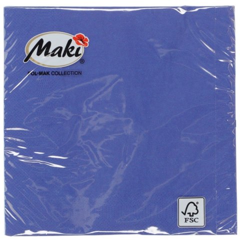 Serwetki Pol-mak granatowy papier [mm:] 330x330 (24) Pol-mak